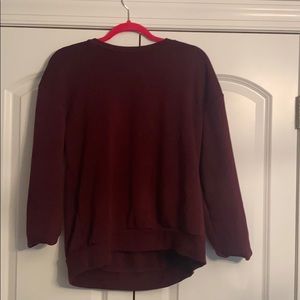 Burgundy crewneck